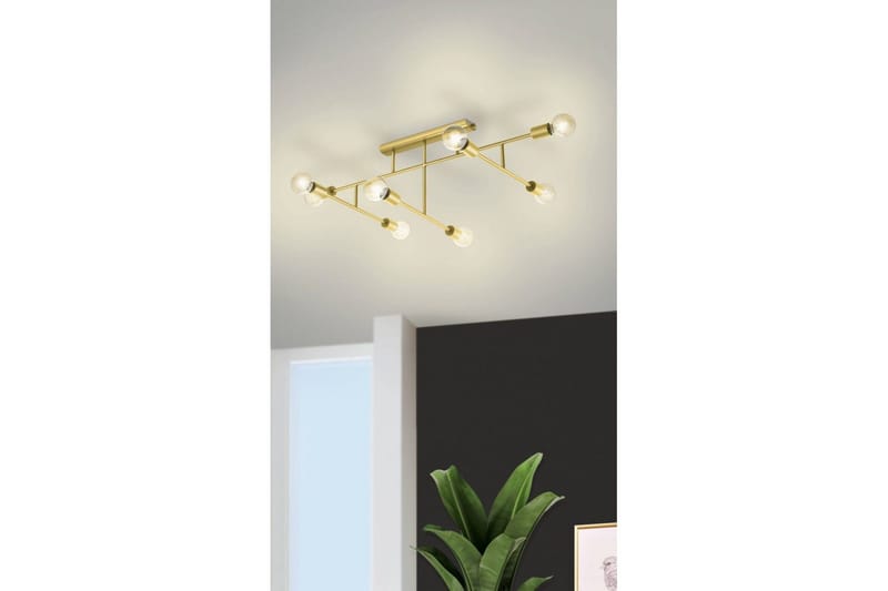 Taklampa Eglo Belsiana 1 med 8 Lampor - Mässing - Möbler - Sovrum - Sovrumslampa