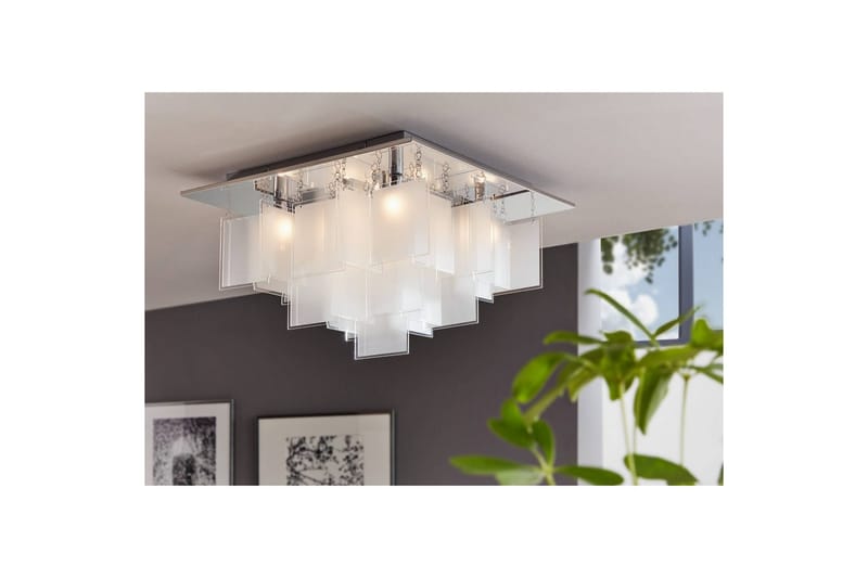 Taklampa Eglo Condrada 1 - Vit/Krom - Möbler - Sovrum - Sovrumslampa
