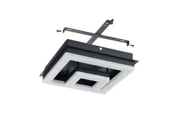 Taklampa Eglo Fradelo 1 240x240 mm - Svart/Grå - Möbler - Sovrum - Sovrumslampa