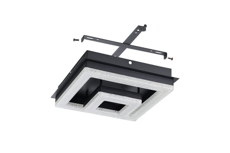 Taklampa Eglo Fradelo 1 240x240 mm - Svart/Grå - Möbler - Sovrum - Sovrumslampa