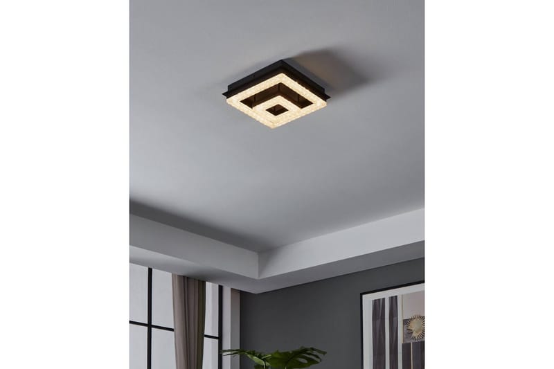 Taklampa Eglo Fradelo 1 240x240 mm - Svart/Grå - Möbler - Sovrum - Sovrumslampa