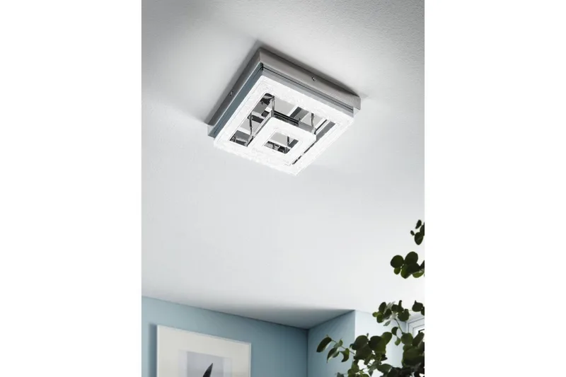Taklampa Eglo Fradelo 260x260 mm - Krom - Möbler - Sovrum - Sovrumslampa