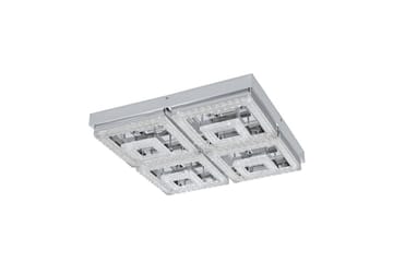 Taklampa Eglo Fradelo 520x520 mm - Krom/Grå - Möbler - Sovrum - Sovrumslampa