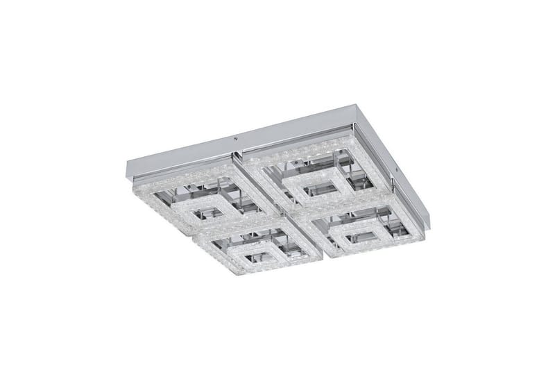Taklampa Eglo Fradelo 520x520 mm - Krom/Grå - Möbler - Sovrum - Sovrumslampa