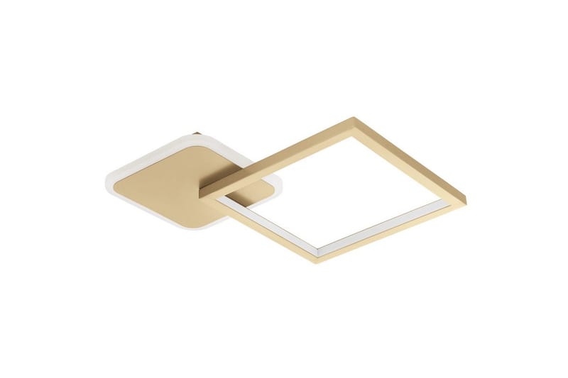Taklampa Eglo Gafares Kvadrat Guldfärgad/Vit - Guld/Vit - Möbler - Sovrum - Sovrumslampa