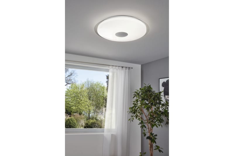 Taklampa Eglo Lanciano - Vit/Silver - Möbler - Sovrum - Sovrumslampa