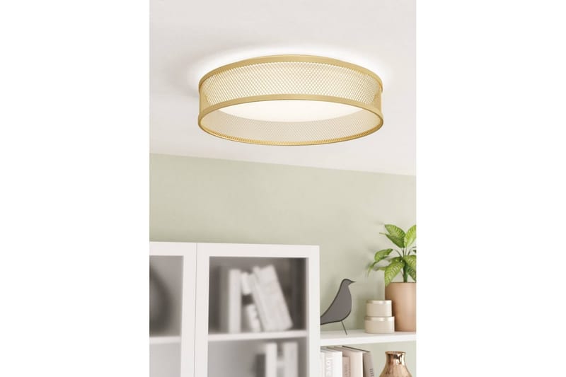 Taklampa Eglo Luppineria Ø385 mm Mässing-Matt Vit - Mässing - Möbler - Sovrum - Sovrumslampa