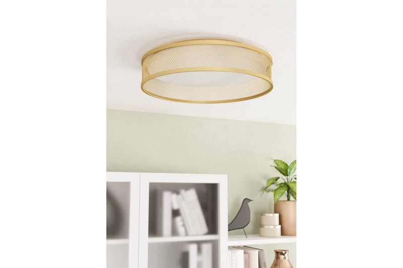 Taklampa Eglo Luppineria Ø385 mm Mässing-Matt Vit - Mässing - Möbler - Sovrum - Sovrumslampa