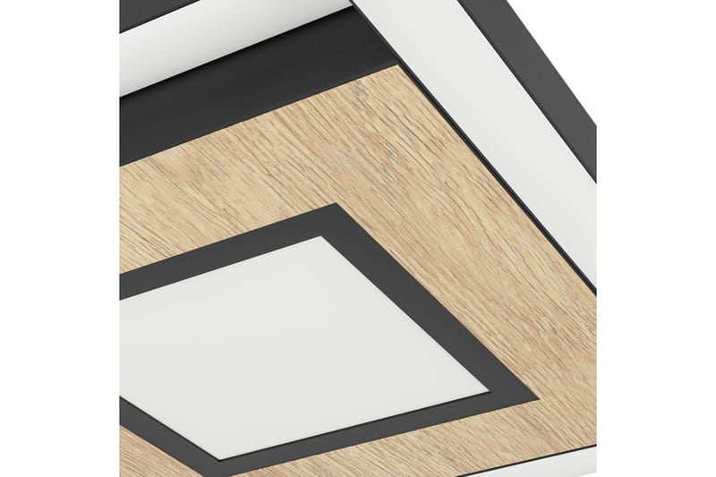 Taklampa Eglo Marinello - Svart/Brun - Möbler - Sovrum - Sovrumslampa