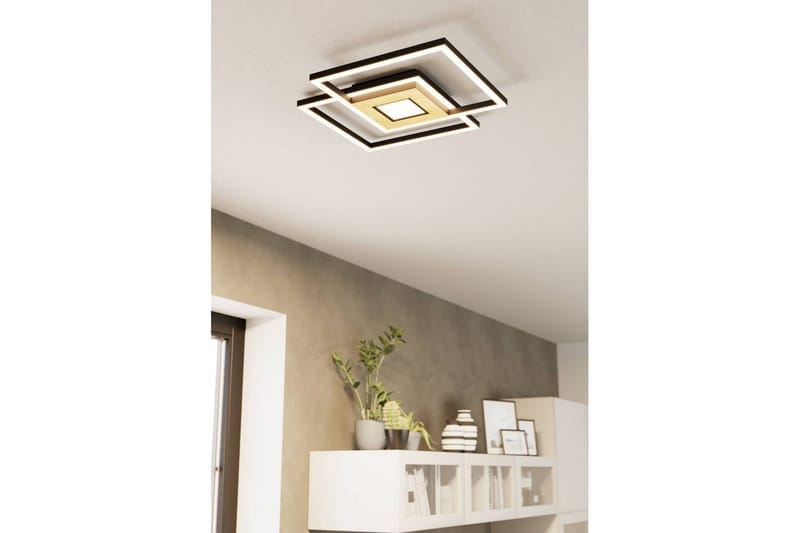 Taklampa Eglo Marinello - Svart/Brun - Möbler - Sovrum - Sovrumslampa