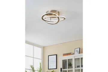 Taklampa Eglo Rolimare Nickel-Matt/Vit - Nickel - Möbler - Sovrum - Sovrumslampa