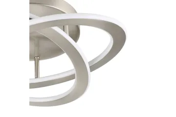 Taklampa Eglo Rolimare Nickel-Matt/Vit - Nickel - Möbler - Sovrum - Sovrumslampa