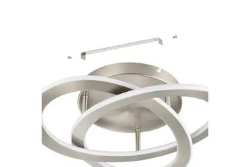 Taklampa Eglo Rolimare Nickel-Matt/Vit - Nickel - Möbler - Sovrum - Sovrumslampa