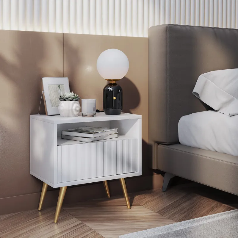 Tapas Sängbord 48 cm - Vit - Möbler - Sovrum - Sängbord