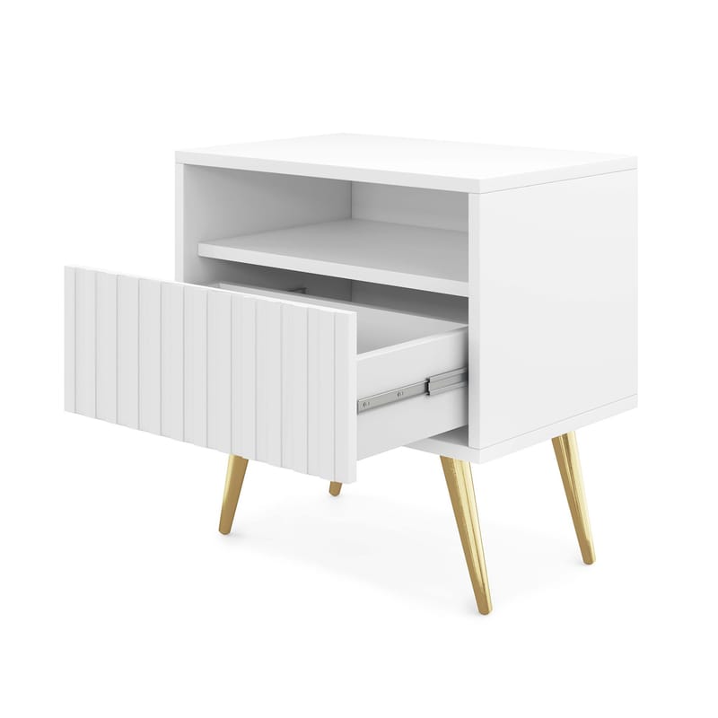 Tapas Sängbord 48 cm - Vit - Möbler - Sovrum - Sängbord