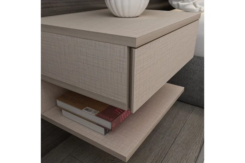 Telo Sängbord 45 cm - Beige - Möbler - Sovrum - Sängbord