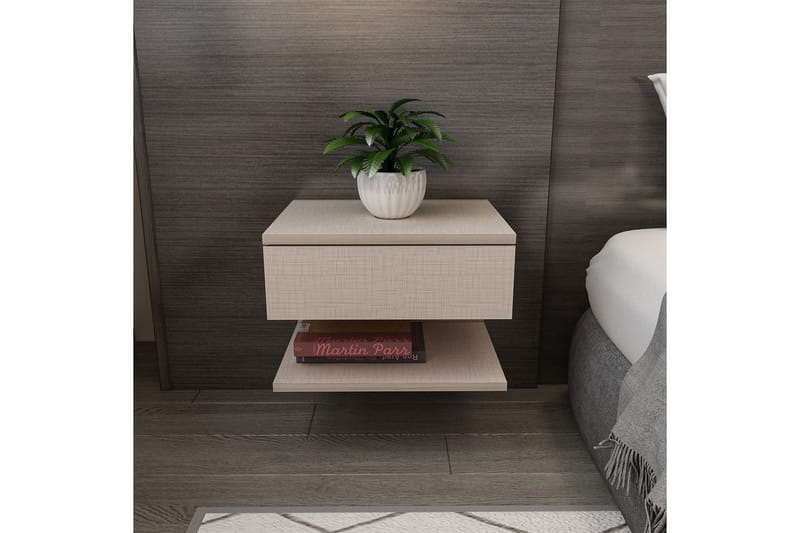 Telo Sängbord 45 cm - Beige - Möbler - Sovrum - Sängbord