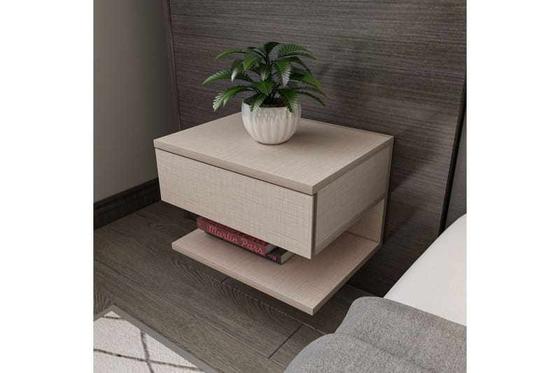 Telo Sängbord 45 cm - Beige - Möbler - Sovrum - Sängbord
