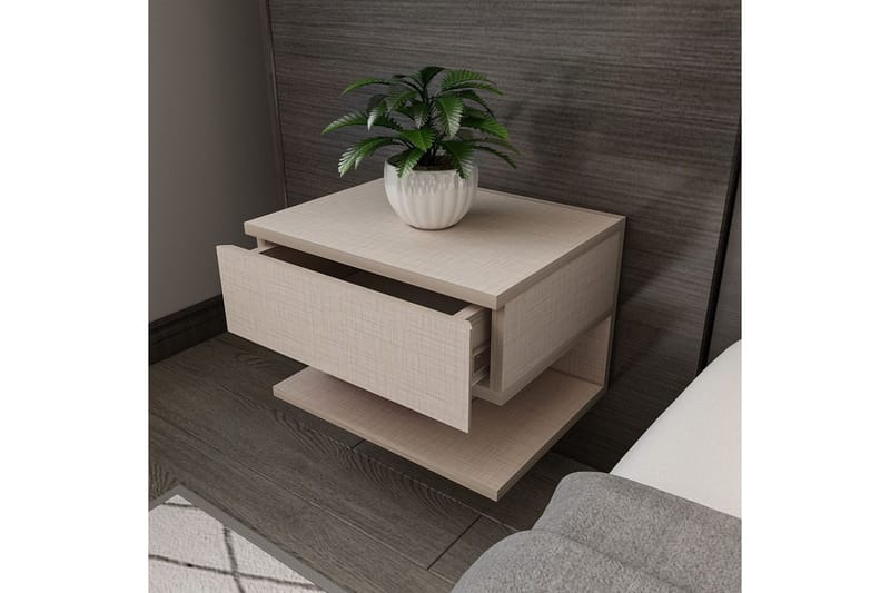 Telo Sängbord 45 cm - Beige - Möbler - Sovrum - Sängbord
