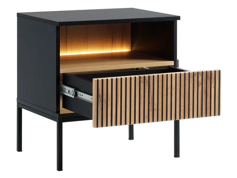 Tenorio Sängbord 54 cm - Beige - Möbler - Sovrum - Sängbord