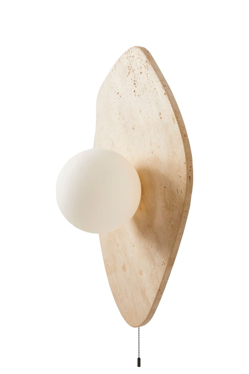 Torlic Vägglampa 10 cm - Beige Och Vit - Belysning - Inomhusbelysning & lampor - Vägglampor & väggbelysning