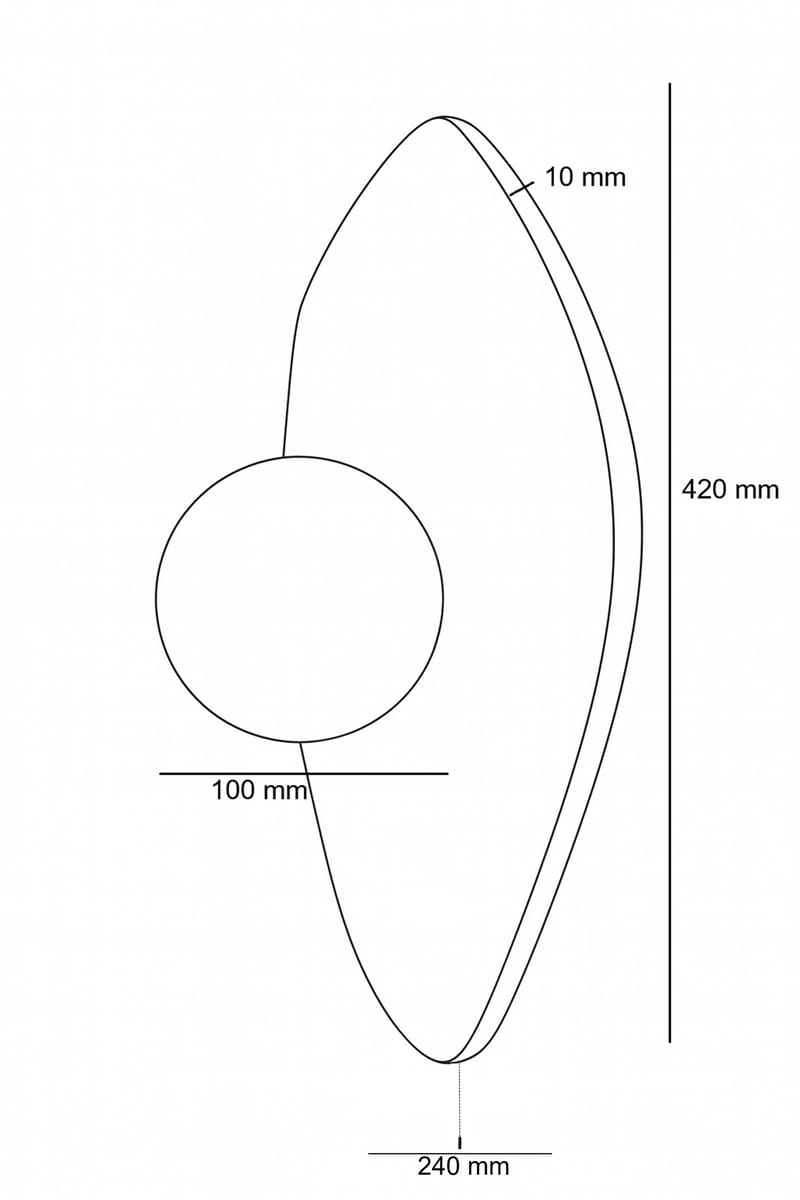 Torlic Vägglampa 10 cm - Beige, Vit, Röd - Belysning - Inomhusbelysning & lampor - Vägglampor & väggbelysning