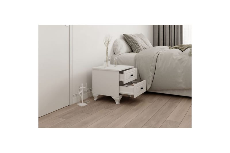 Torvenn Sängbord 45 cm - Matt Vit - Möbler - Sovrum - Sängbord