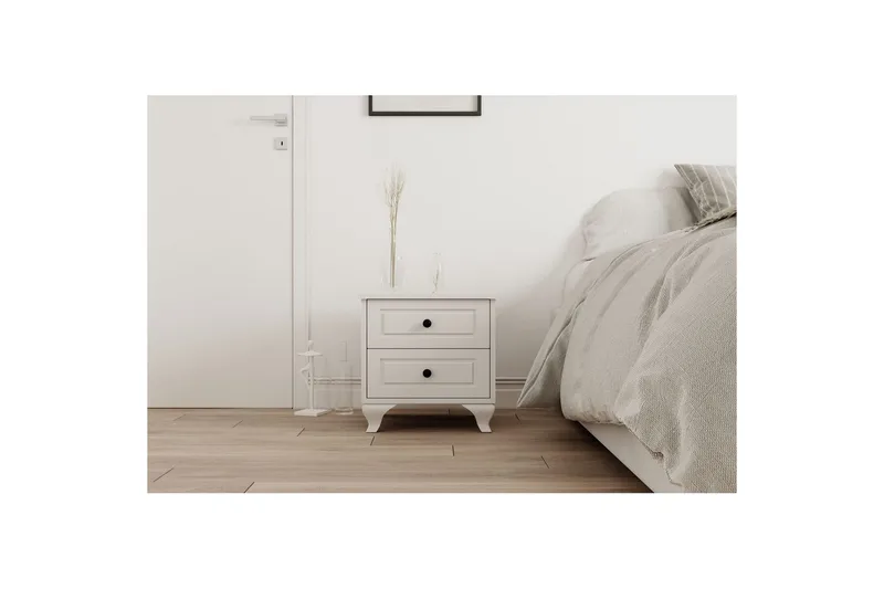 Torvenn Sängbord 45 cm - Matt Vit - Möbler - Sovrum - Sängbord