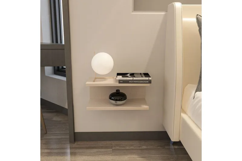 Torvic Sängbord 45 cm - Beige - Möbler - Sovrum - Sängbord