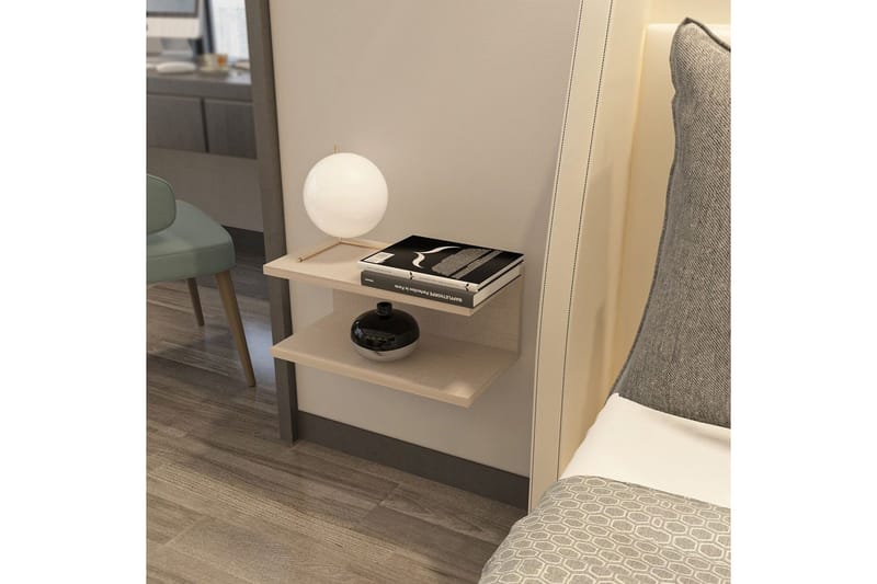 Torvic Sängbord 45 cm - Beige - Möbler - Sovrum - Sängbord