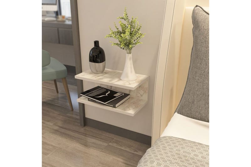 Torvic Sängbord 45 cm - Vit - Möbler - Sovrum - Sängbord