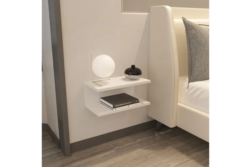 Torvic Sängbord 45 cm - Vit - Möbler - Sovrum - Sängbord