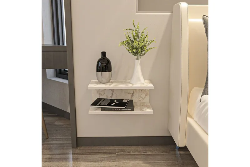 Torvic Sängbord 45 cm - Vit - Möbler - Sovrum - Sängbord