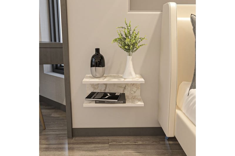 Torvic Sängbord 45 cm - Vit - Möbler - Sovrum - Sängbord