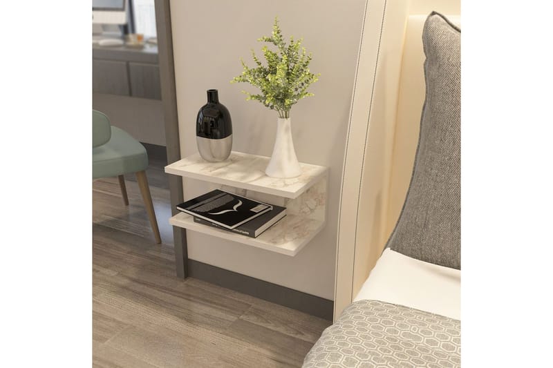 Torvic Sängbord 45 cm - Vit - Möbler - Sovrum - Sängbord