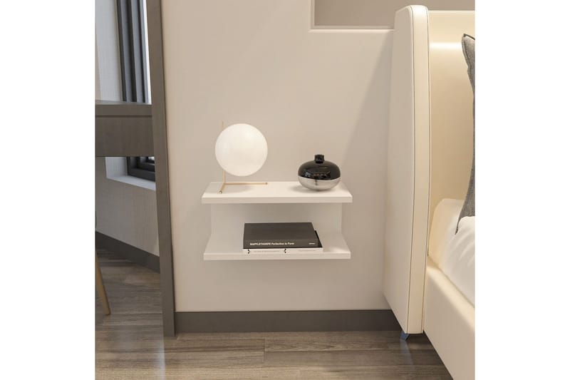 Torvic Sängbord 45 cm - Vit - Möbler - Sovrum - Sängbord