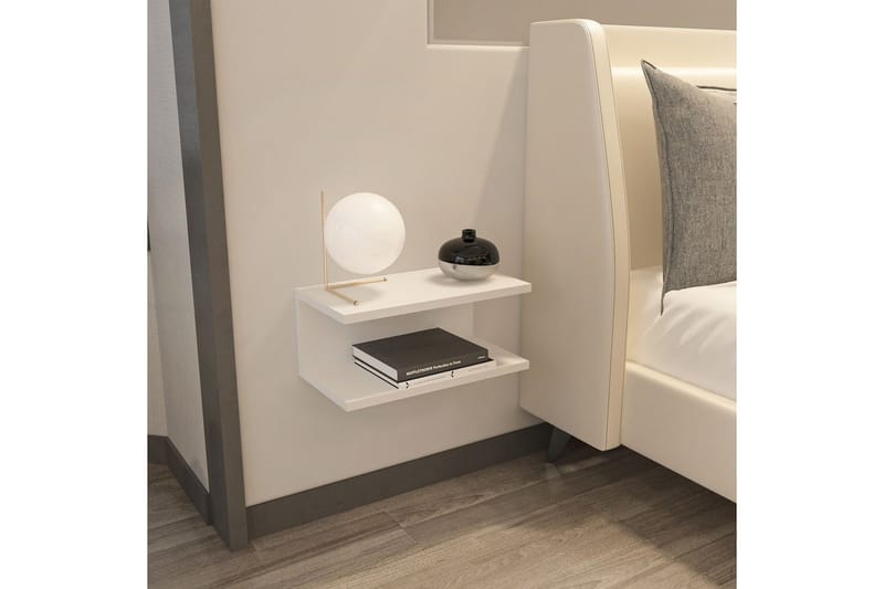 Torvic Sängbord 45 cm - Vit - Möbler - Sovrum - Sängbord