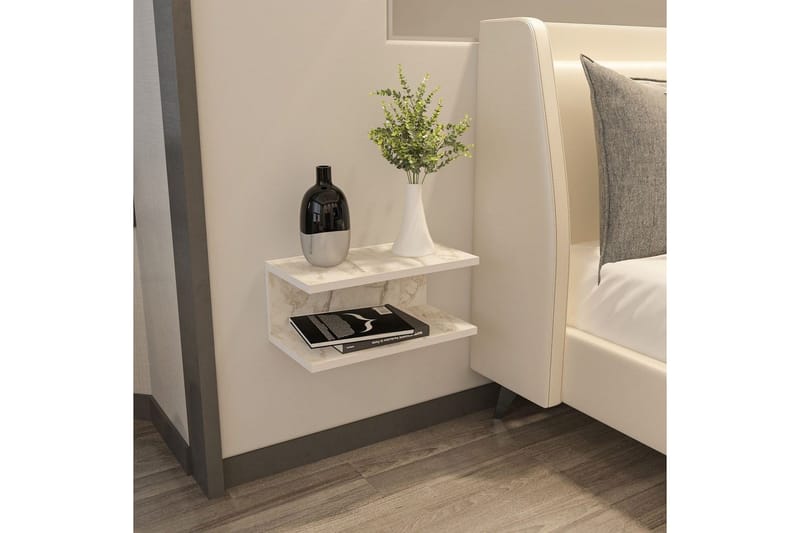 Torvic Sängbord 45 cm - Vit - Möbler - Sovrum - Sängbord