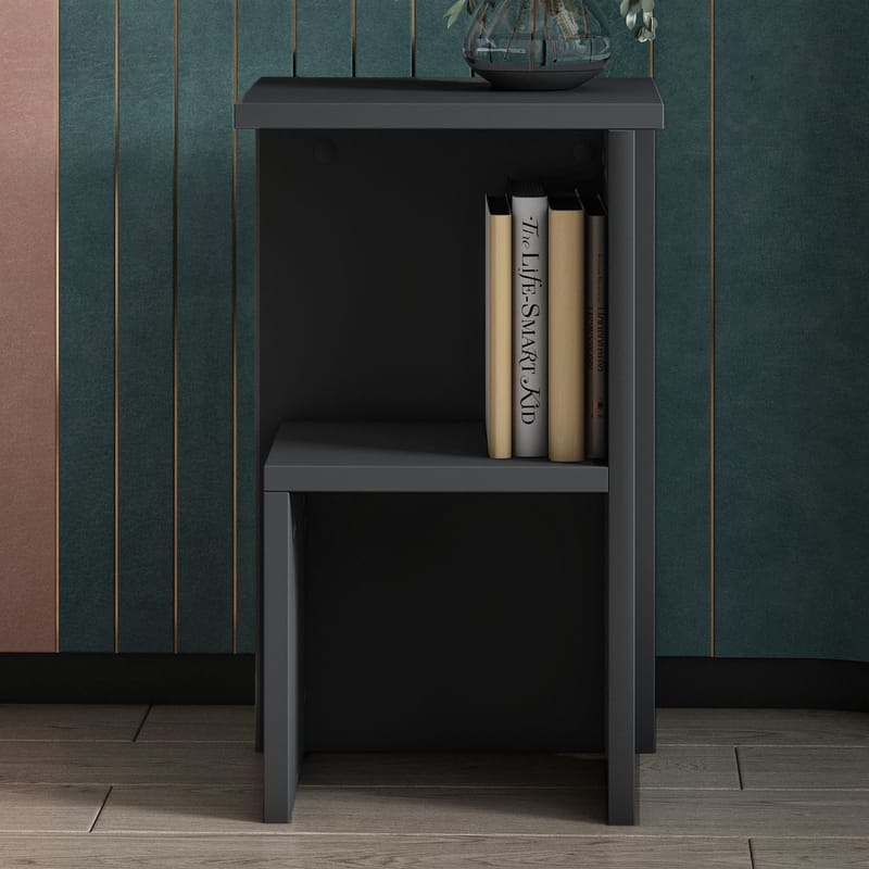 Tunel Nattduksbord 29,6x50x29,6 cm - Antracit - Möbler - Sovrum - Sängbord