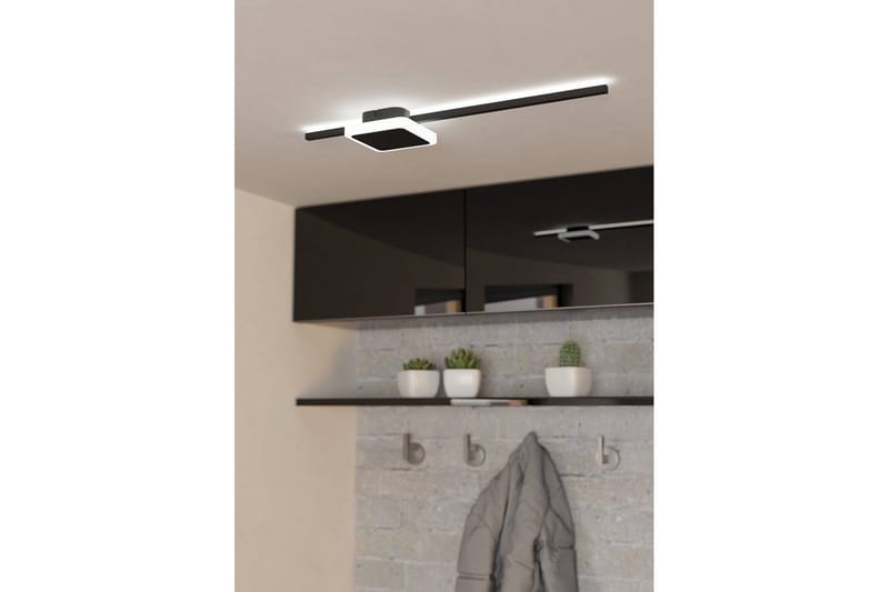 Vägg-/Taklampa Eglo Sarginto Kvadrat Svart Vit - Svart/Vit - Möbler - Sovrum - Sovrumslampa