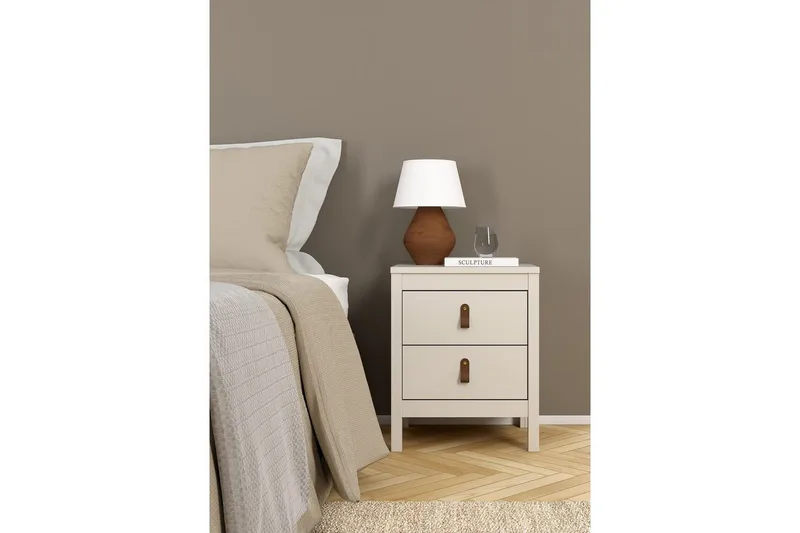 Vallvidera Sängbord 44 cm - Beige - Möbler - Sovrum - Sängbord