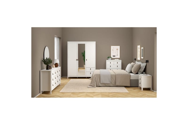 Vallvidera Sängbord 44 cm - Vit - Möbler - Sovrum - Sängbord