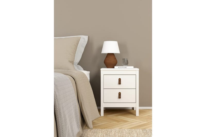 Vallvidera Sängbord 44 cm - Vit - Möbler - Sovrum - Sängbord
