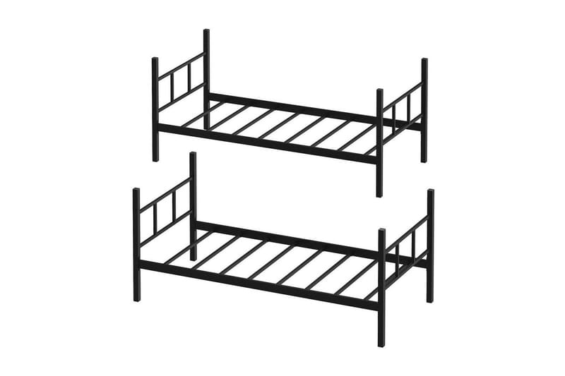 Våningssäng Defneia Svart, Svart