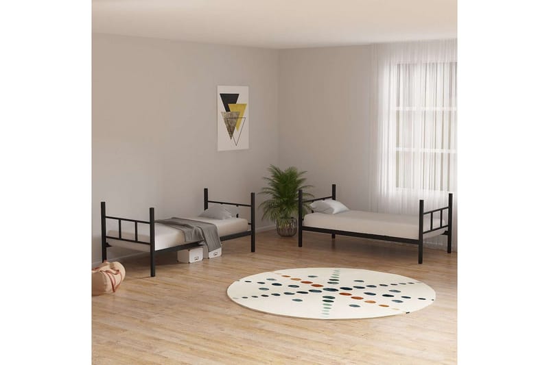 Våningssäng Defneia Svart - Svart - Möbler - Sovrum - Sängram & sängstomme