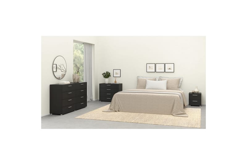 Vansu Sängbord 40 cm - Svart - Möbler - Sovrum - Sängbord