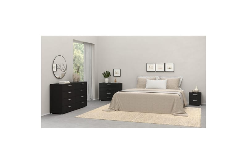 Vansu Sängbord 40 cm - Svart - Möbler - Sovrum - Sängbord