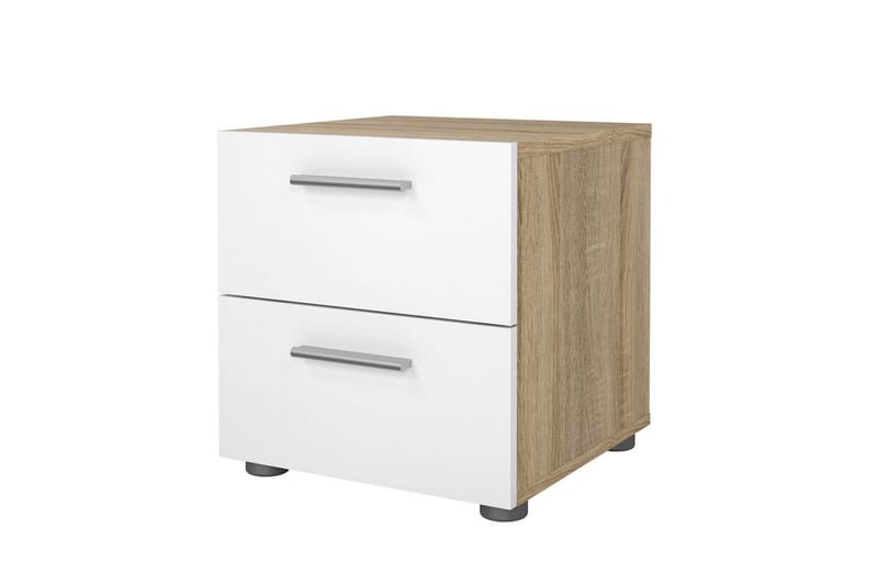 Vansu Sängbord 40 cm - Vit/Natur - Möbler - Sovrum - Sängbord