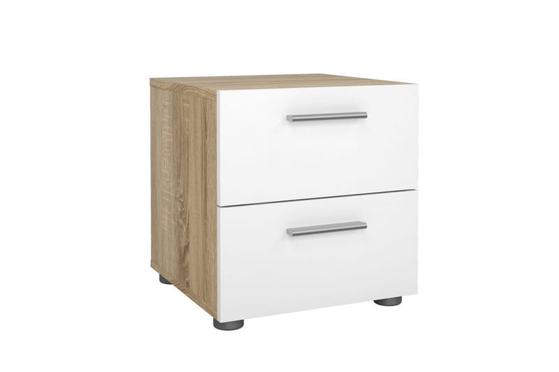 Vansu Sängbord 40 cm - Vit/Natur - Möbler - Sovrum - Sängbord