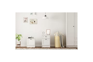 Varion Sängbord 45 cm - Matt Vit - Möbler - Sovrum - Sängbord